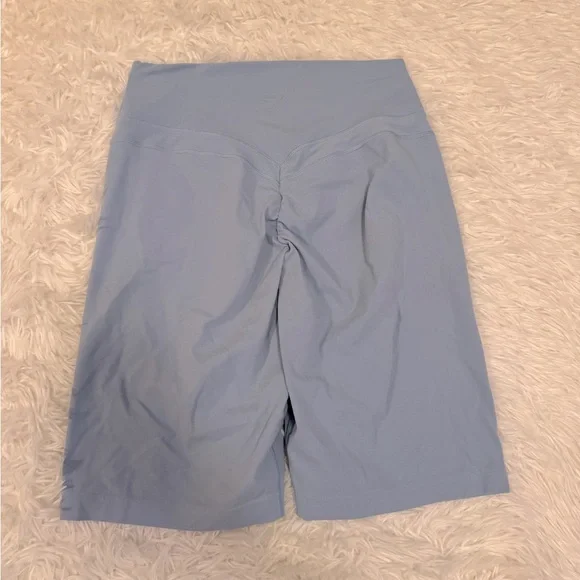 Gymshark Light Blue Bike Shorts - Picture 6 of 7